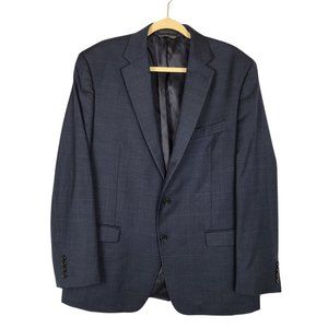 Lauren Ralph Lauren Men's Wool Blazer Sz 44R Blue Single Breasted Suit Jacket